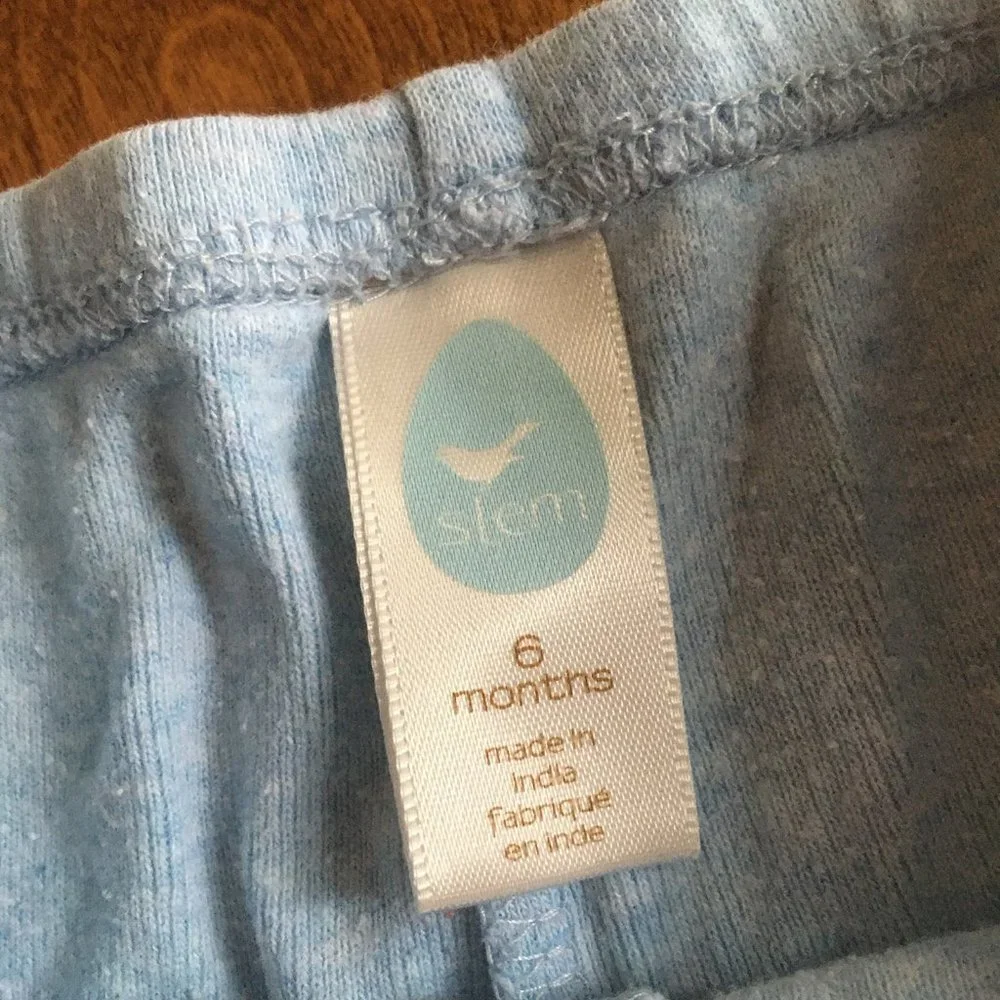 Stem organic cotton pants 6m